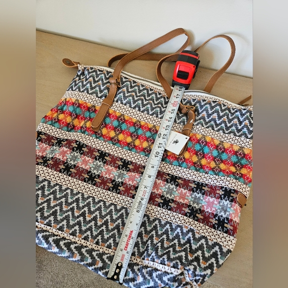 Noonday Collection Multicolor Patterned Tote - Picture 12 of 14